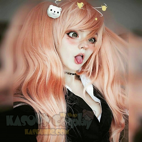 pink junko wig